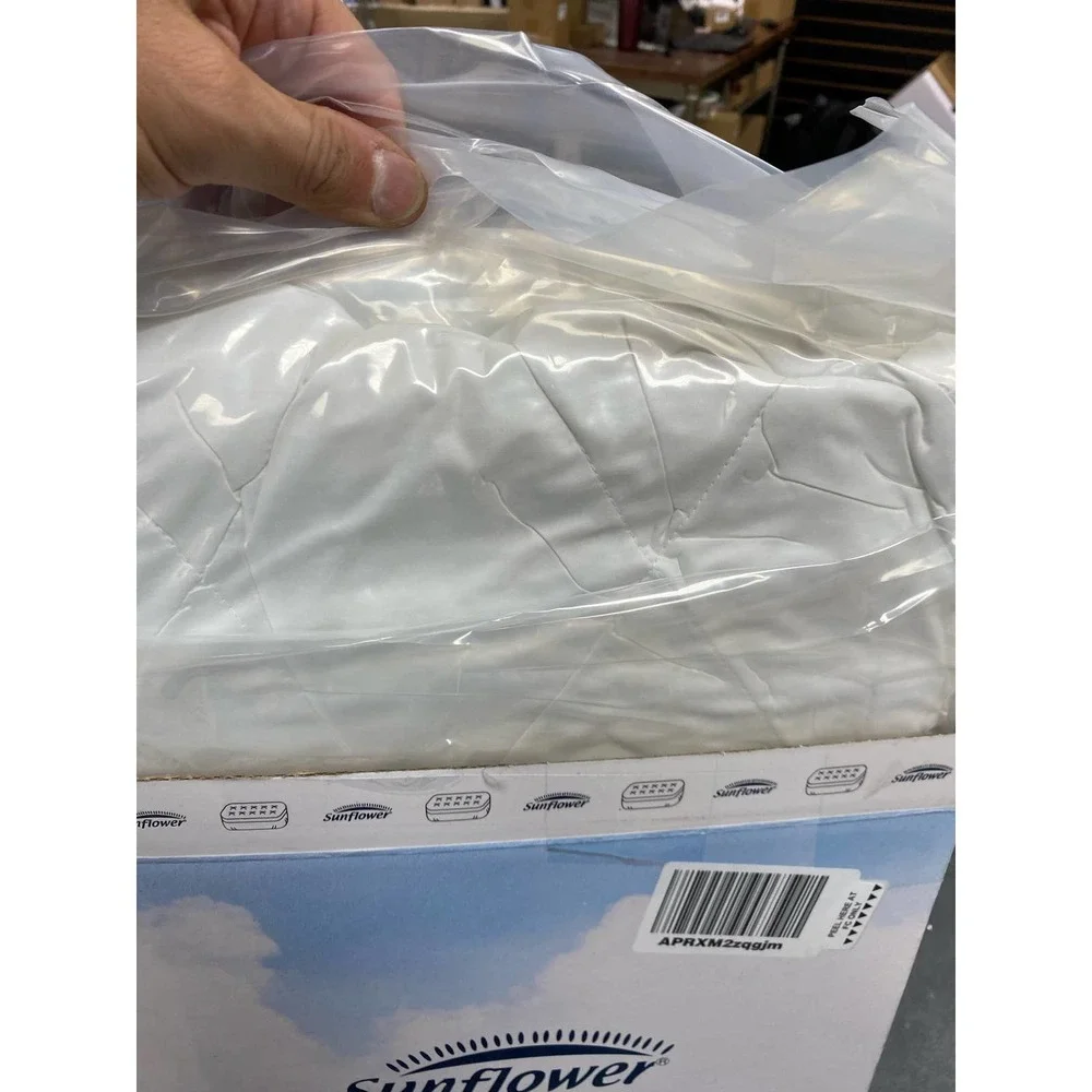 Sunflower Twin XL Mattress Pad Cover, 39 X 80 Cotton Mattress Cover - NEW